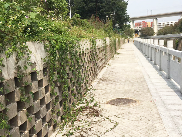 植栽型生态挡墙砌块厂...